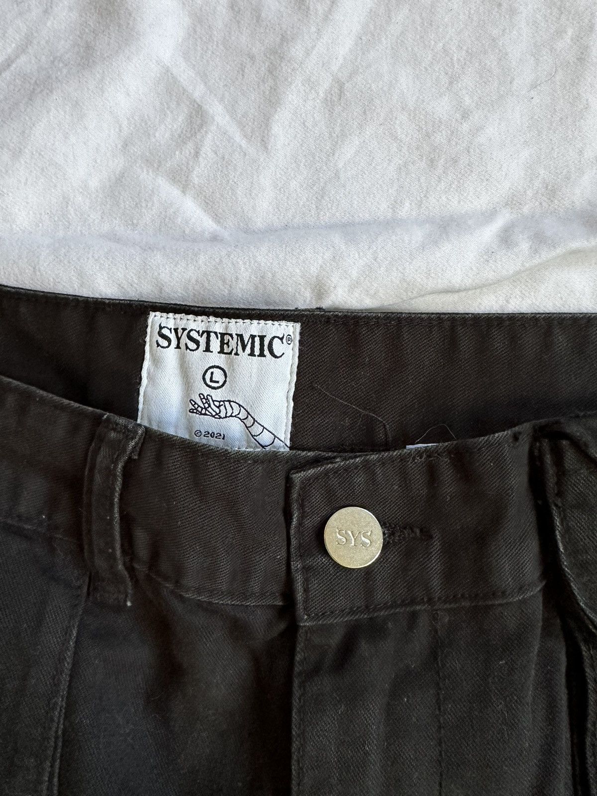 Systemic SYSTEMIC Black Cargo Pants Demon Lady Size US 34 / EU 50 - 4 Thumbnail