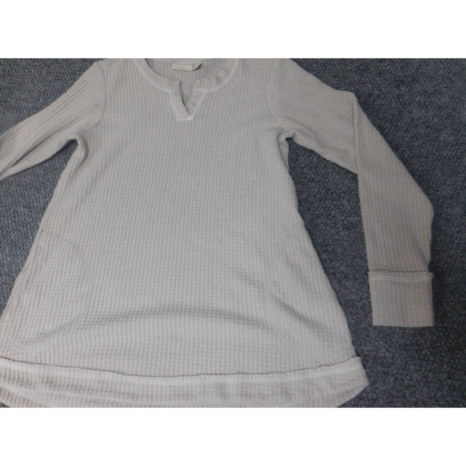 Vintage Logo Lori Goldstein Sweater XS Beige Crew-Neck Zip Pullover Women Regular Long Sleeve Cable-Knit Stretch Size XS / US 0-2 / IT 36-38 - 4 Thumbnail