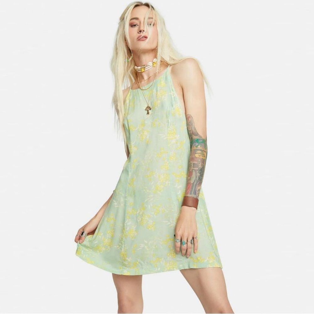 Free People NWT New Free People In Control Mini Slip Dress Size L Size L / US 10 / IT 46 - 1 Thumbnail
