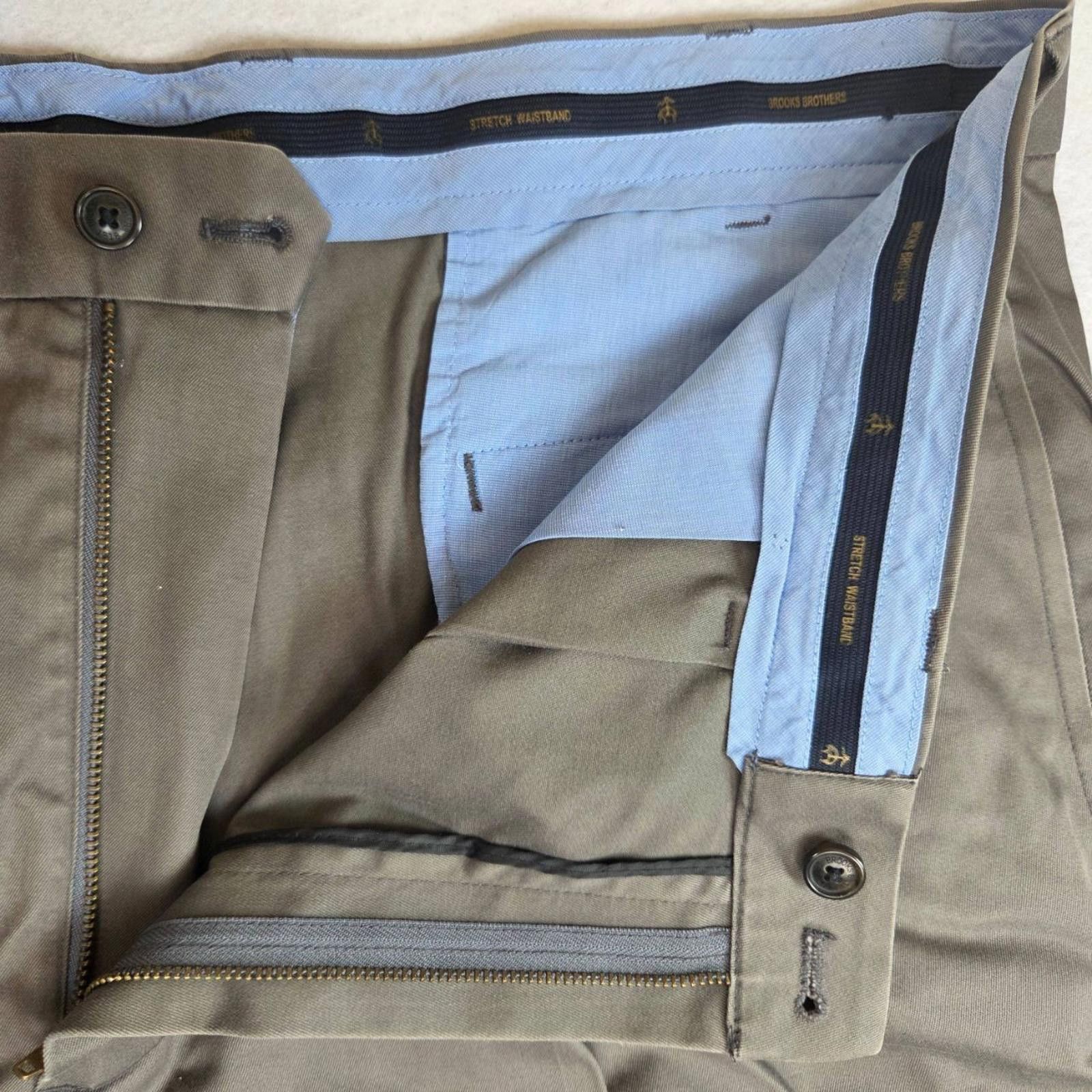 Brooks Brothers Brooks Brothers Elliott Fit Mens 42x32 Gray Dress Pants Size US 42 / EU 58 - 8 Thumbnail