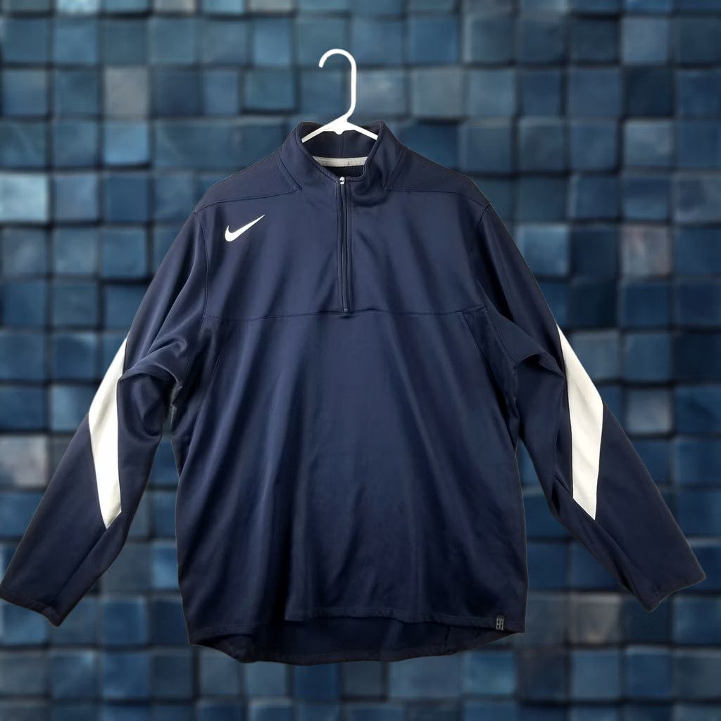 Nike Nike Jacket Tennis Sphere Blue 1/4 Zip Zip Mid-Length サイズ XL Men's Geometry Geometric Activewear Sports Coat Coat Size US XL / EU 56 / 4 - 1 Thumbnail
