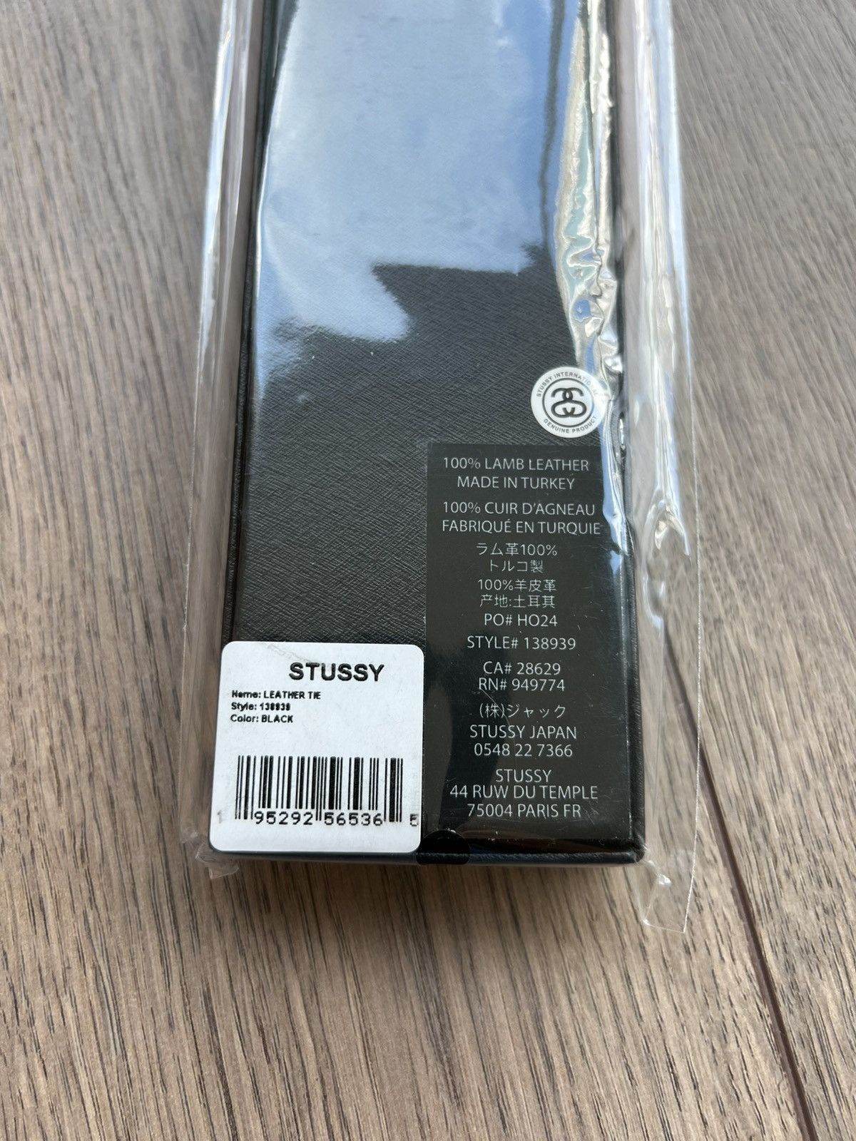 Stussy Stussy Leather Tie Black Size ONE SIZE - 6 Thumbnail