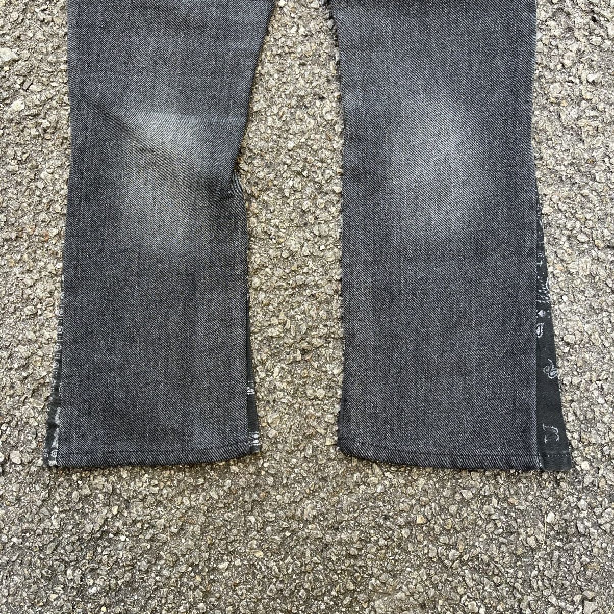 MNML MNML Flare Black Denim Jeans Size US 28 / EU 44 - 9 Thumbnail