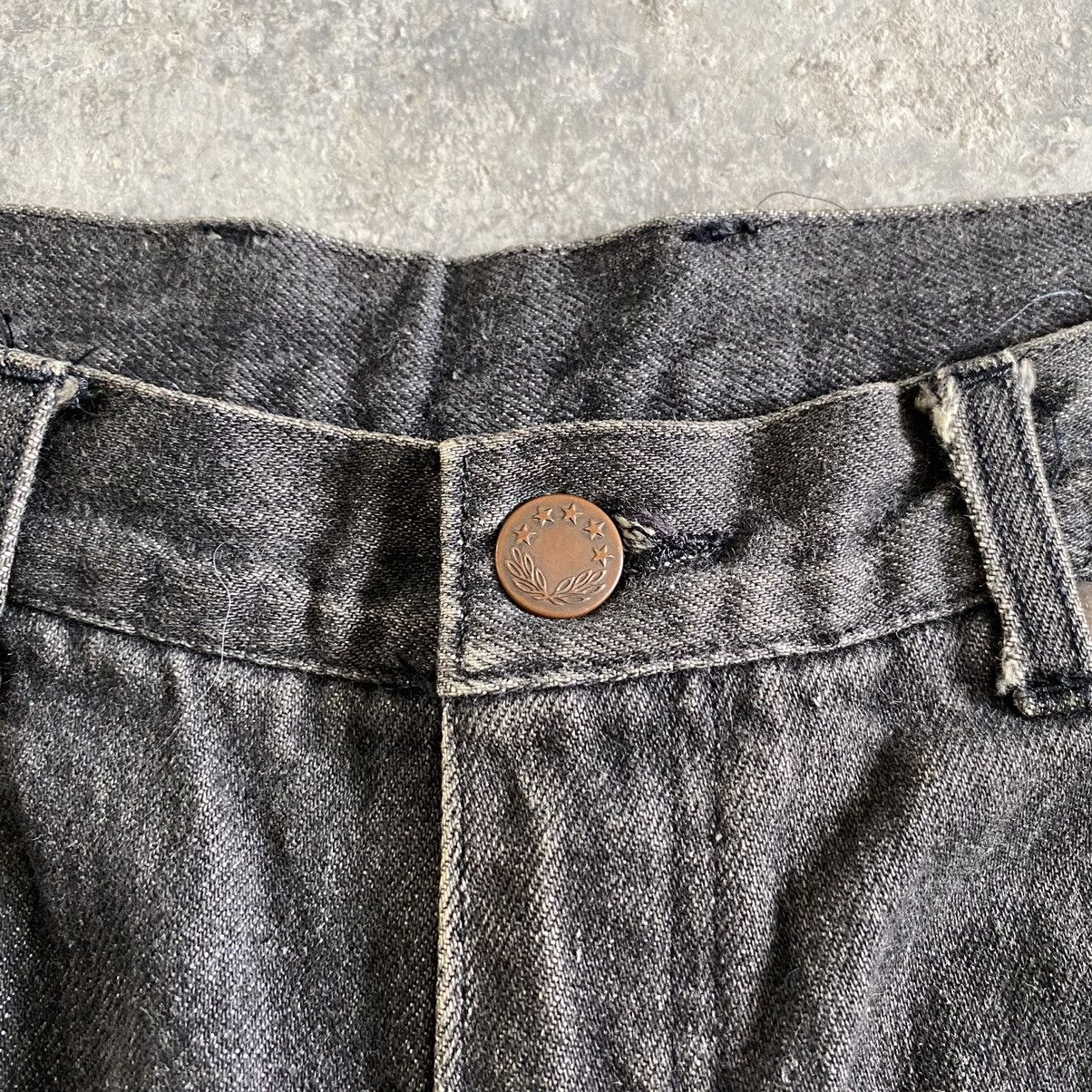 Comme des Garcons Homme 1990’s CdG Homme Wide Smoky Black Denim Jeans Size US 29 - 10 Thumbnail