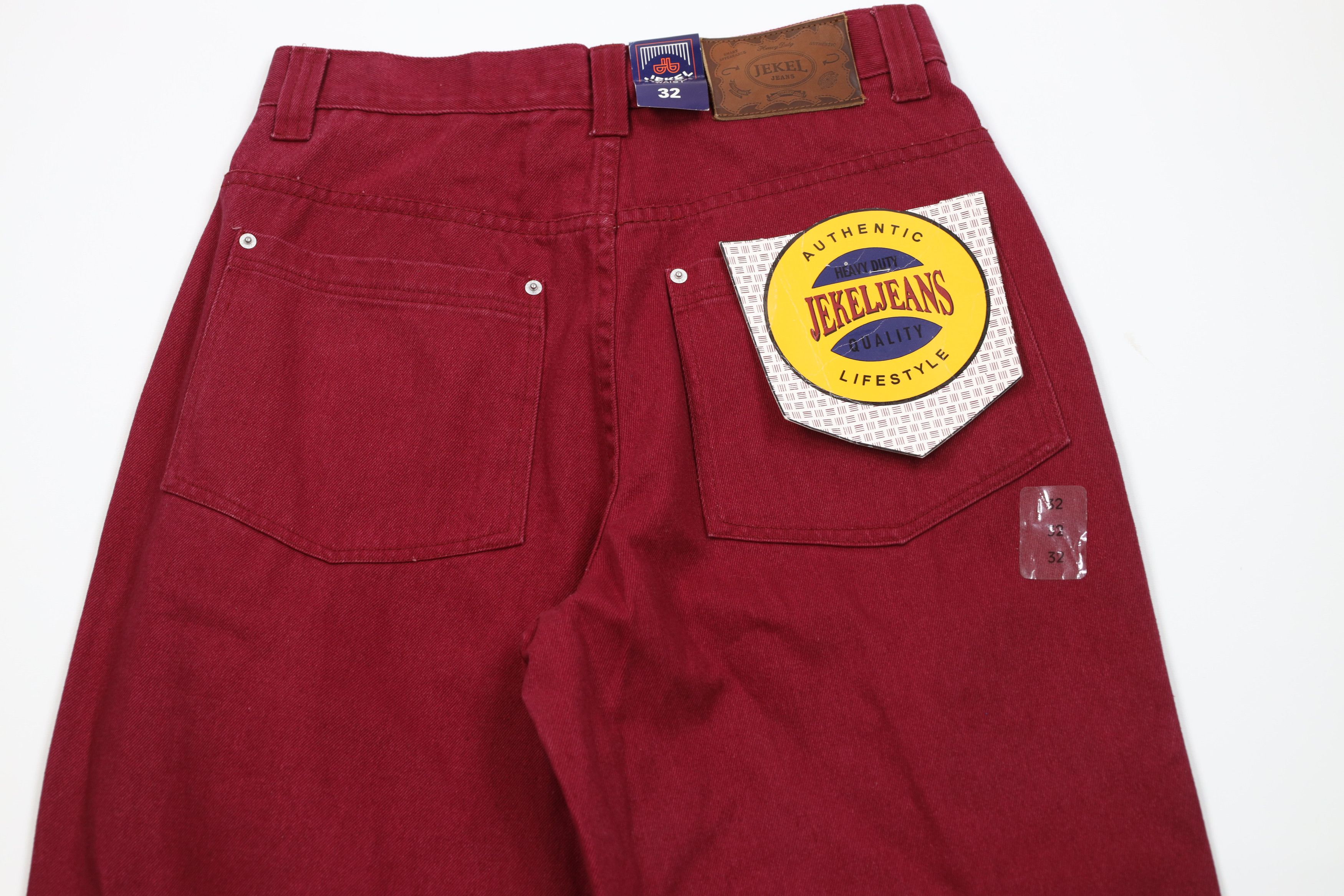 Vintage Deadstock Vintage 90s Streetwear Skateboard Jeans Burgundy Size US 32 / EU 48 - 12 Thumbnail