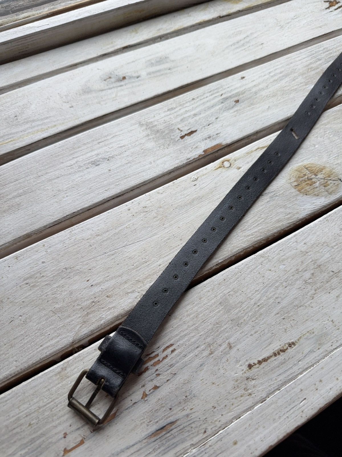 Japanese Brand Vintage Japanese Leather Punk Emo Rock Goth Y2K Drill belt Size ONE SIZE - 6 Thumbnail