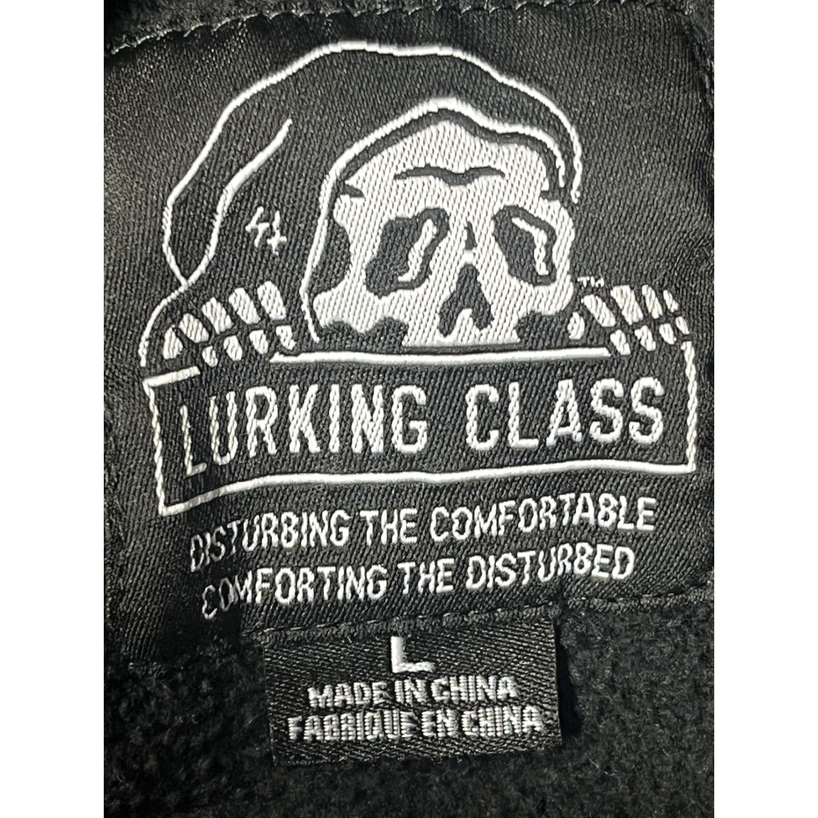 Vintage Lurking Class Mens Hoodie Pullover Hoodie Black Large Cotton Blend Outdoors Skater Hooded Men Fall Winter Spring Clothing Size US L / EU 52-54 / 3 - 6 Thumbnail