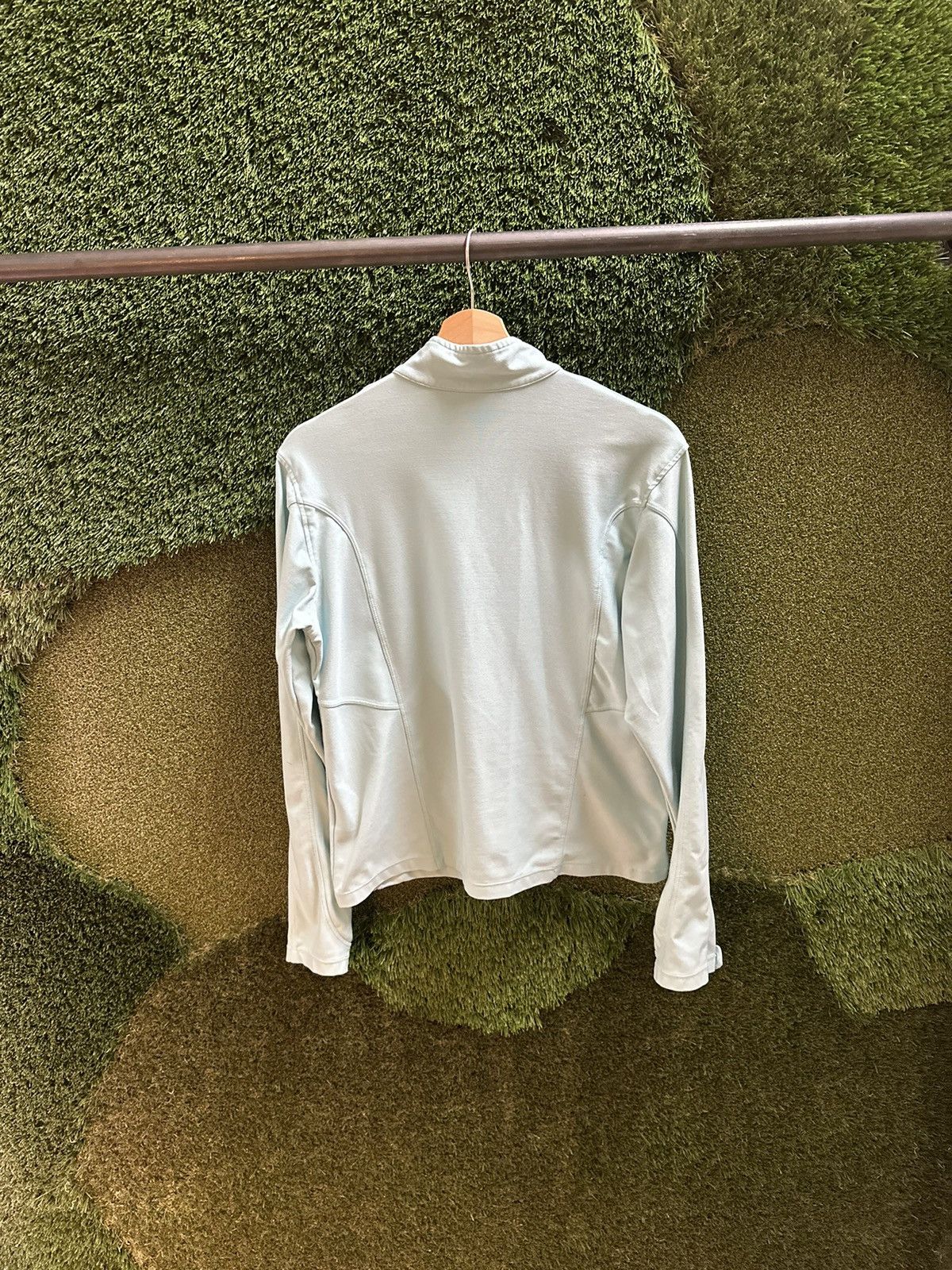 Nike × Vintage Vintage Nike Zip-up Running Shirt Large Size L / US 10 / IT 46 - 2 Thumbnail