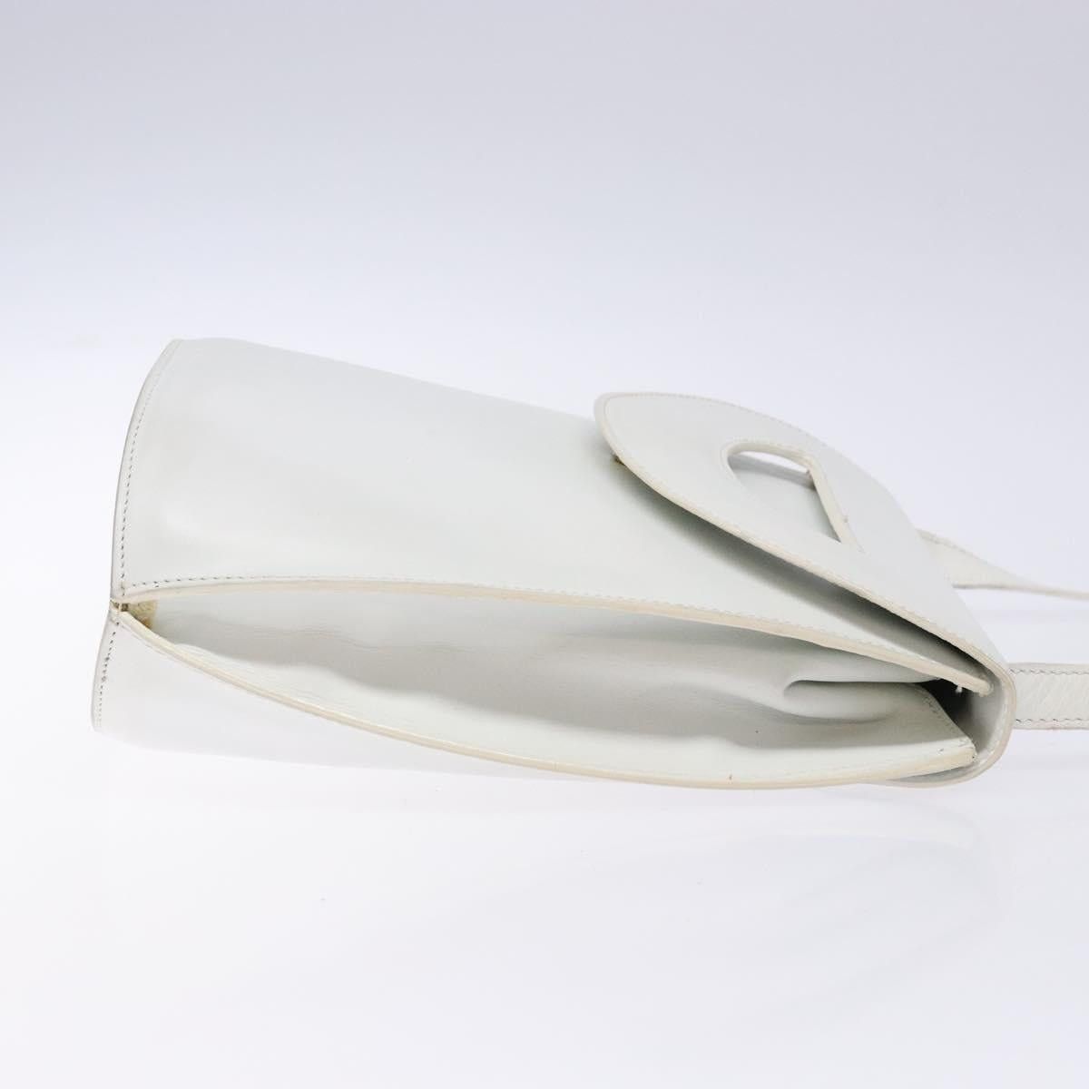 Celine CELINE Shoulder Bag Leather Gold White Size ONE SIZE - 4 Thumbnail