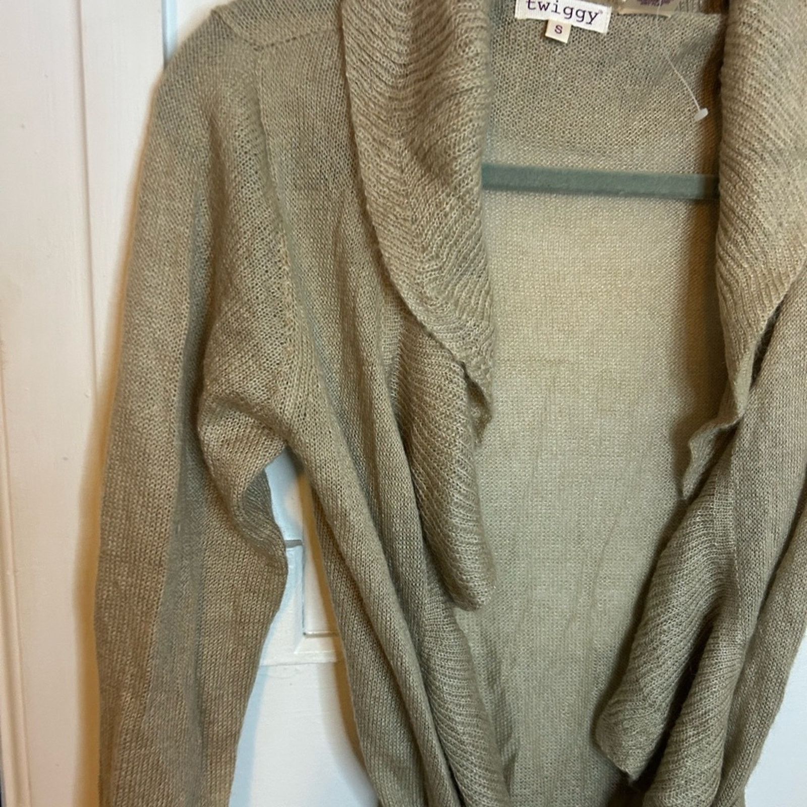 Other Nwt Twiggy Tan Ruffle Belted Cardigan Size S / US 4 / IT 40 - 4 Thumbnail