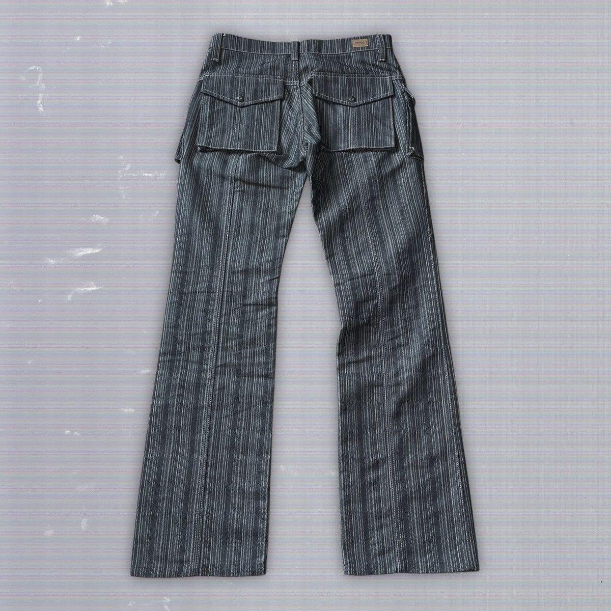 Designer × Nicole Club Nicole Club For Men Flared Striped Trousers Size US 31 - 2 Thumbnail