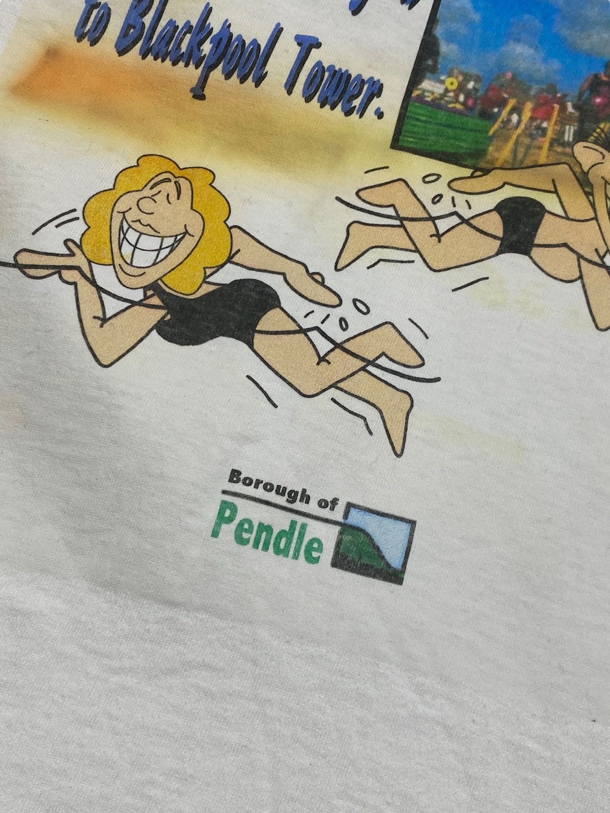 Other 90s Vintage PENDLE WAVELENGTHS Swimming Pool T Shirt Size US M / EU 48-50 / 2 - 3 Thumbnail