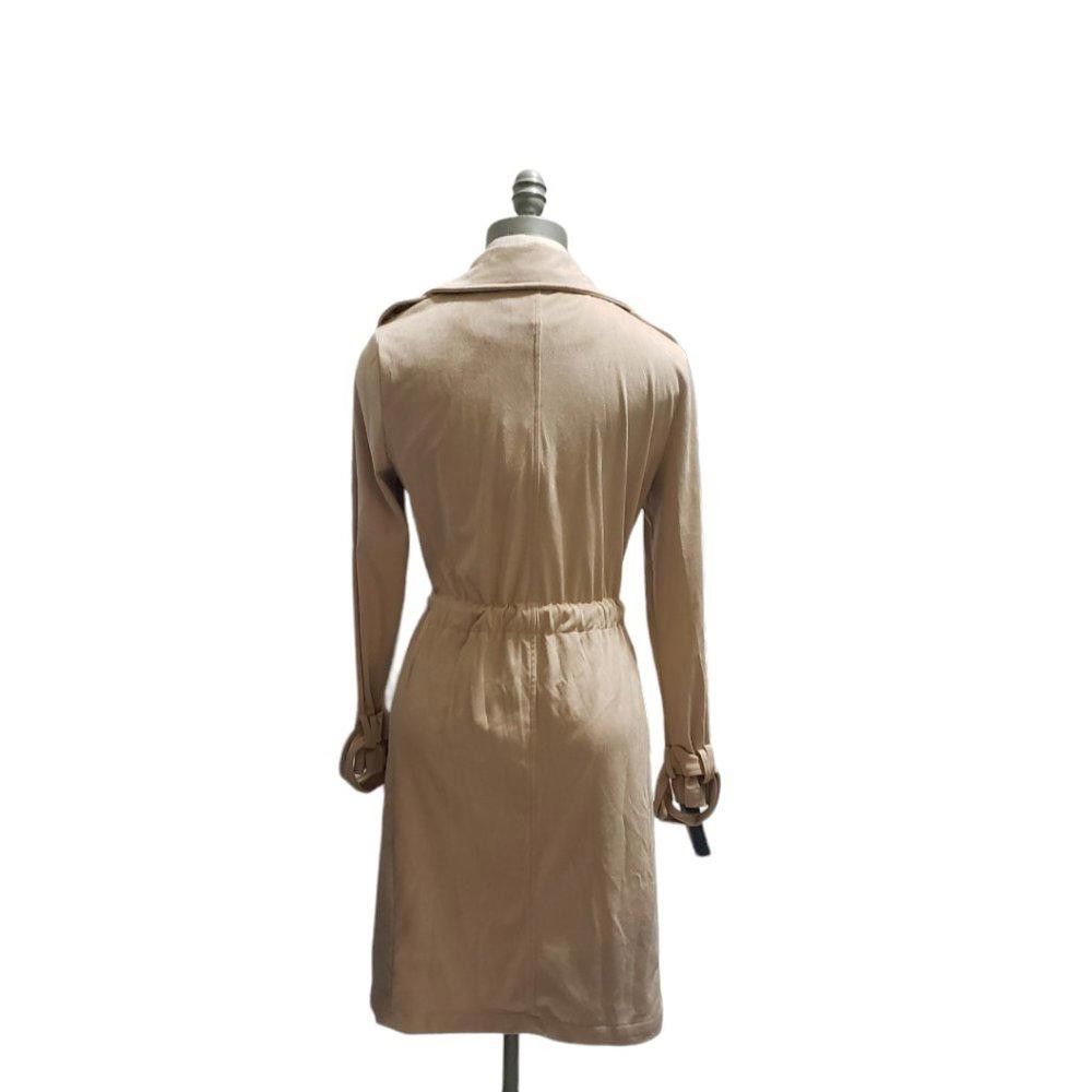 Kendall And Kylie CT818a Kendall + Kylie NWT Beige Faux Suede Trench JAcket M Size M / US 6-8 / IT 42-44 - 4 Thumbnail