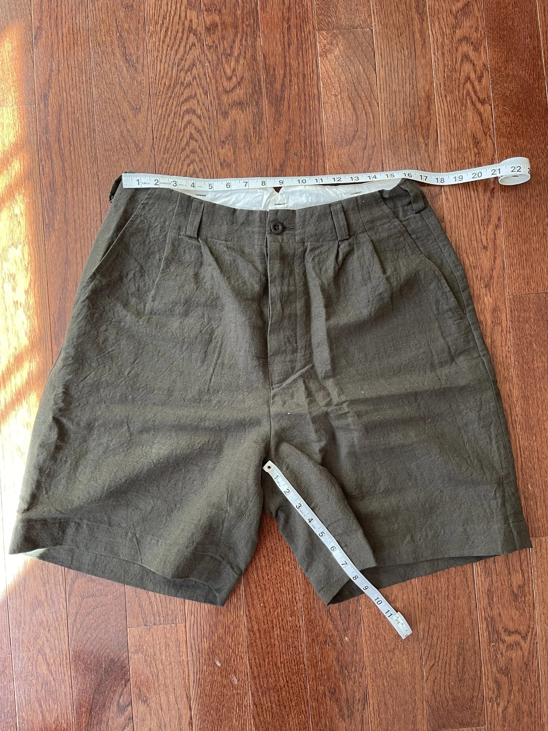 Two Pleat Short - Organic Cotton/Hemp Twill 32 (fits big)