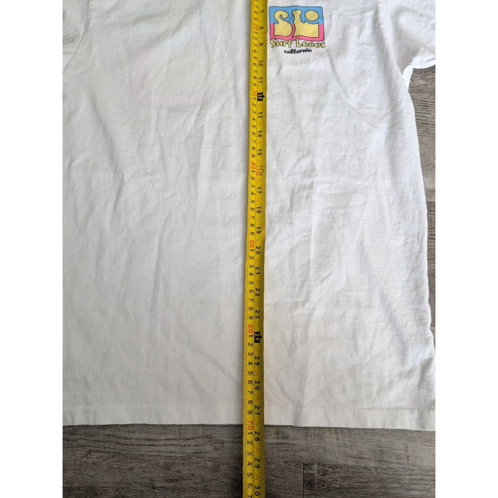 Doublet Surf Locos White Long Sleeve Mens Double-Sided Tee Shirt S Small USA Made Size US S / EU 44-46 / 1 - 6 Thumbnail