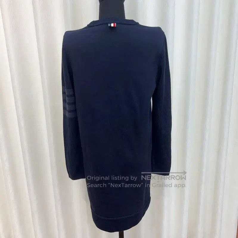 Thom Browne Thom Browne Navy Cotton Dress for Women . Size S / US 4 / IT 40 - 4 Thumbnail