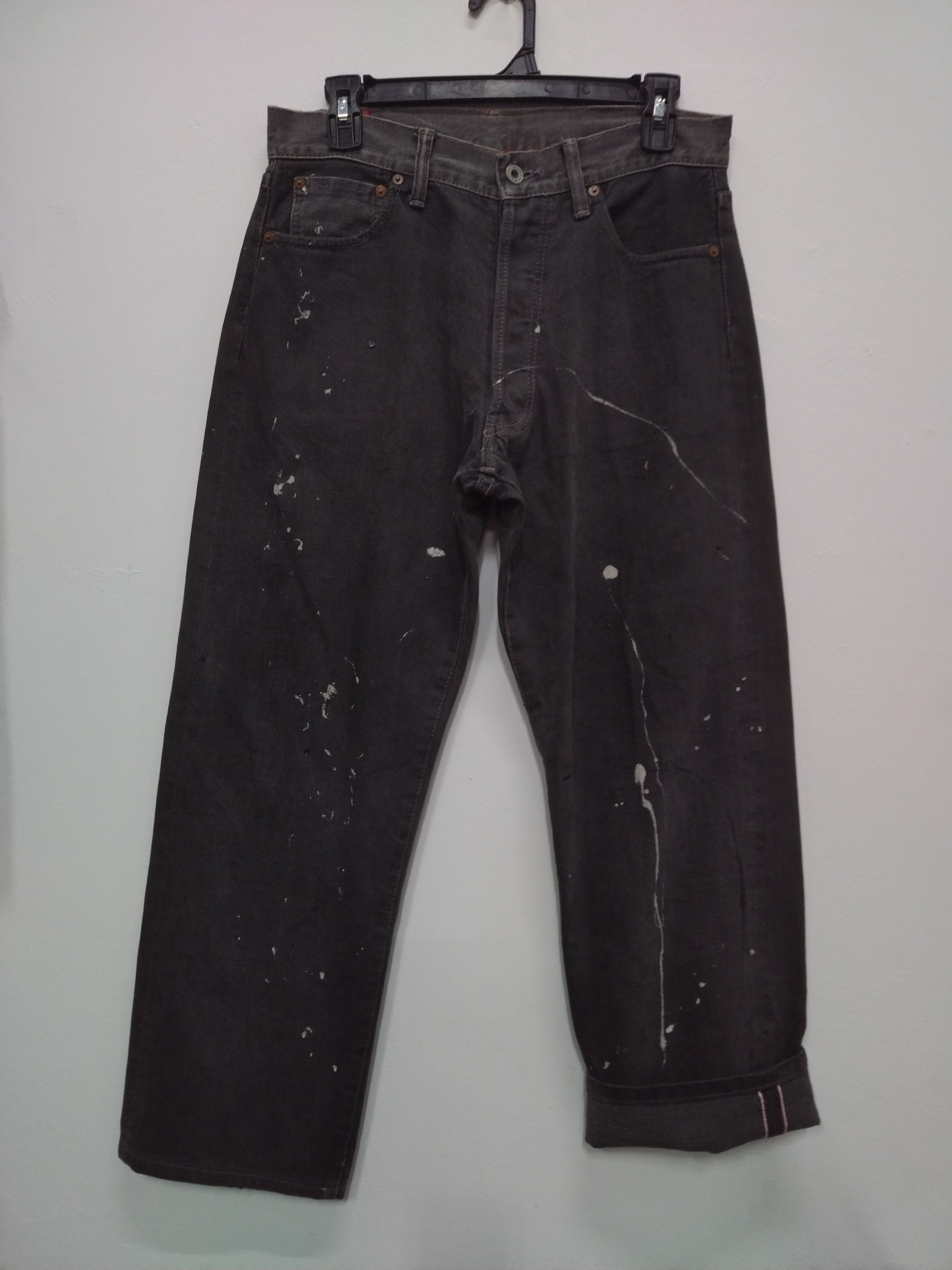 Indian Motorcycle INDIAN MOTORCYCLE DENIM HANDPAINTED SELVEDGE HIDDEN RIVET Size US 31 - 2 Thumbnail