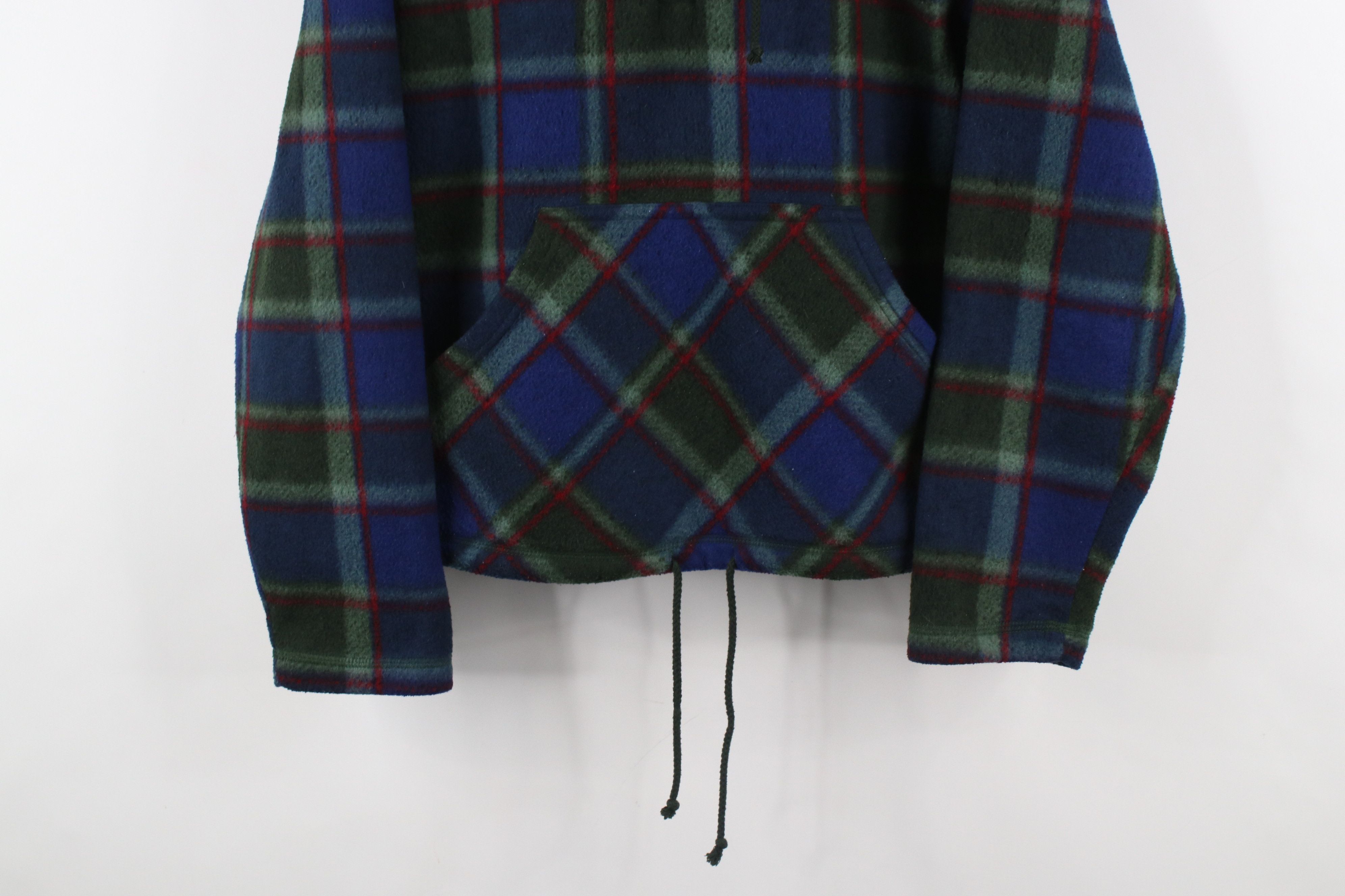 Vintage Vintage 90s Streetwear Half Zip Fleece Hoodie Sweatshirt Size M / US 6-8 / IT 42-44 - 3 Thumbnail
