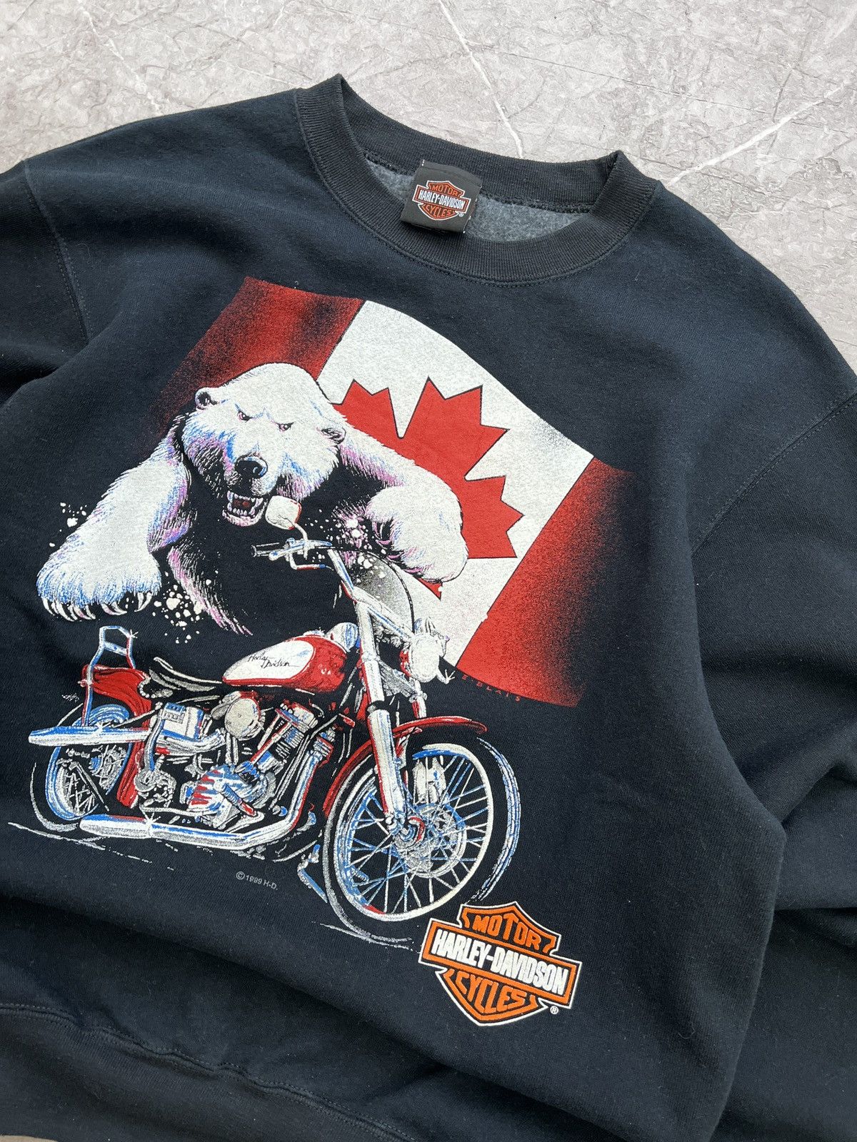Harley Davidson VINTAGE HARLEY DAVIDSON 1999 sweatshirt 3D embleme Size US M / EU 48-50 / 2 - 3 Thumbnail