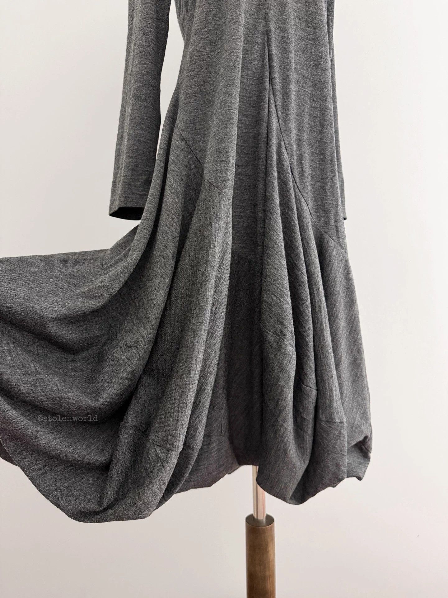 Junya Watanabe Junya Watanabe 2010FW Irregular Balloon Hem Wool Dress Size XS / US 0-2 / IT 36-38 - 3 Thumbnail