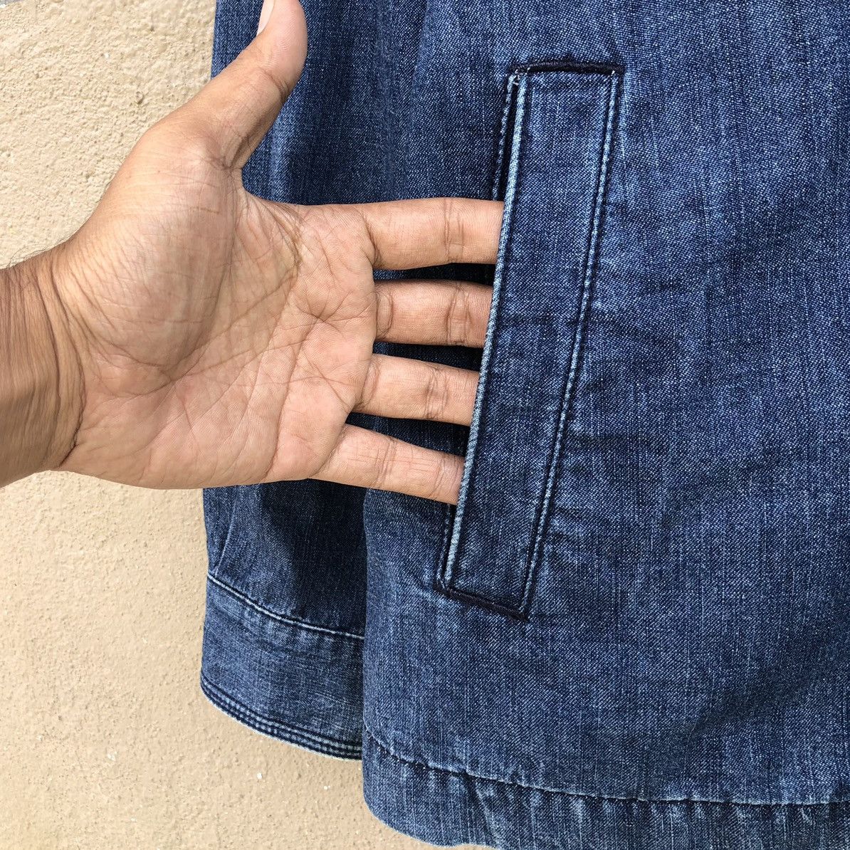 Vintage Vintage Crocodile Denim Zipper Jacket Size US M / EU 48-50 / 2 - 4 Thumbnail