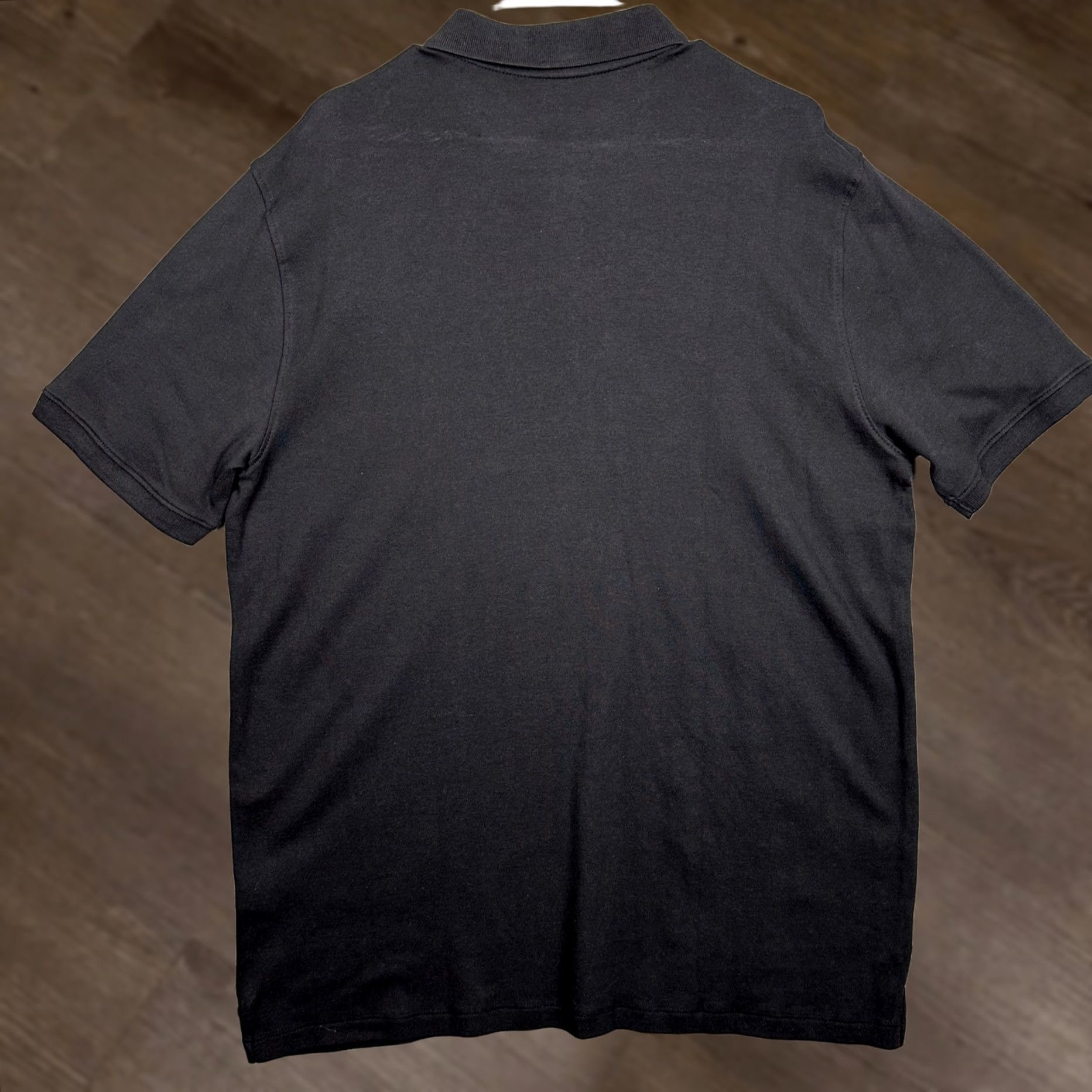 Van Heusen NEW Van Heusen Polo Shirt Mens XL Black Solid Rugby Casual Regular Fit Size US XL / EU 56 / 4 - 1 Thumbnail