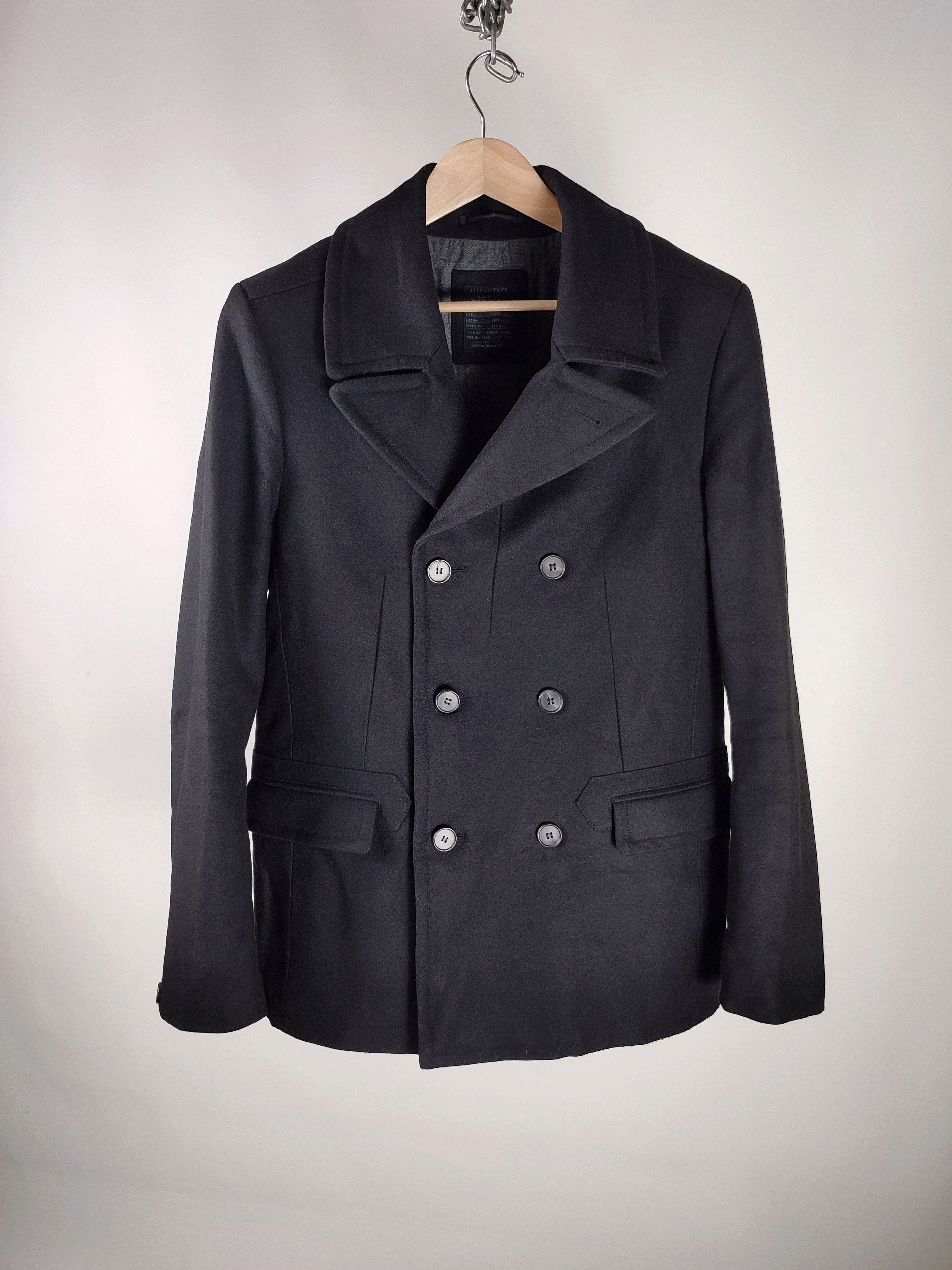 Allsaints Allsaints Wool Rhode Coat Double breasted jacket Size US L / EU 52-54 / 3 - 5 Thumbnail