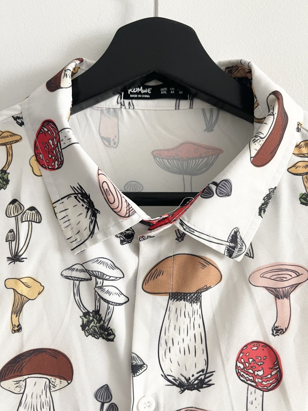Other STEAL! Vintage 2000s Mushrooms Short Sleeves Shirt (2XL) Size US XXL / EU 58 / 5 - 5 Thumbnail