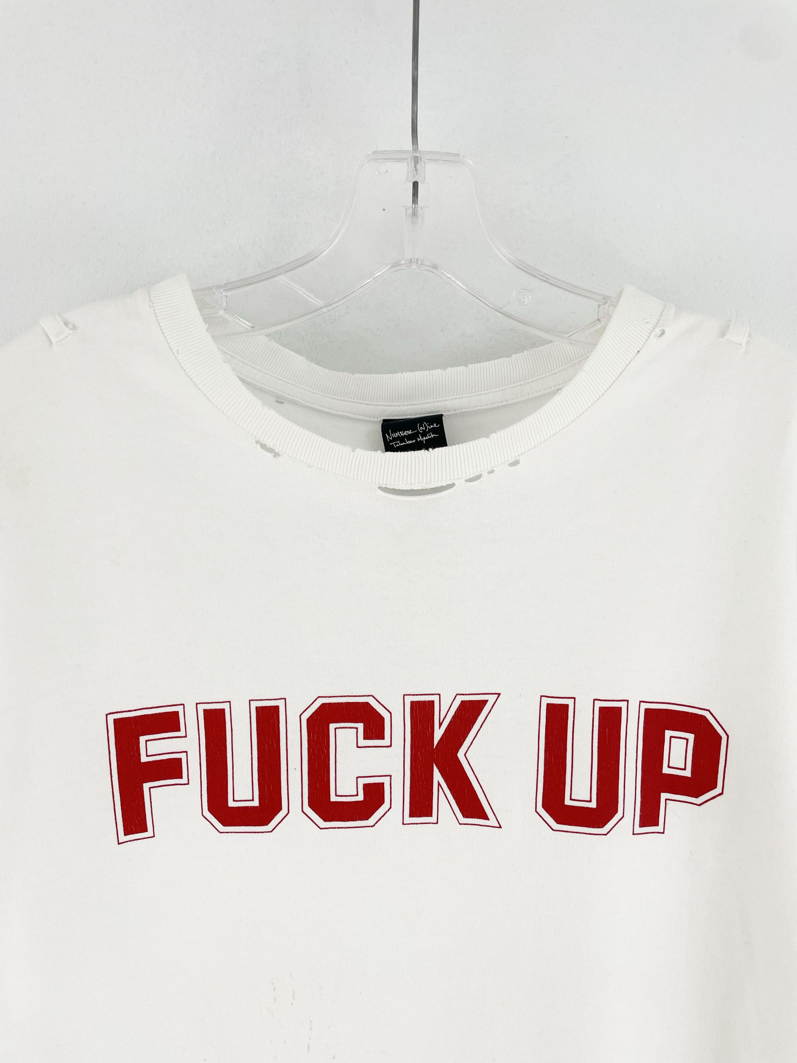 Number (N)ine SS06 Fuck Up T-Shirt Size US XL / EU 56 / 4 - 4 Thumbnail
