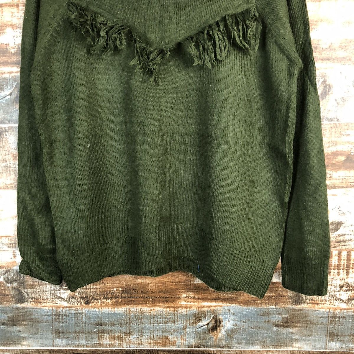 Homespun Knitwear × Japanese Brand Earth Music & Econology D.Green Knitwear #A2334 Size S / US 4 / IT 40 - 6 Thumbnail