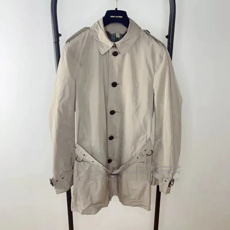 Burberry Burberry Khaki Cotton Men's Coat. Size US S / EU 44-46 / 1 - 1 Thumbnail