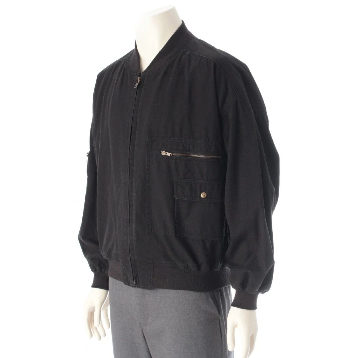 Issey Miyake Vintage I.S Issey Miyake Bomber Jacket Black 9 Size US M / EU 48-50 / 2 - 3 Thumbnail