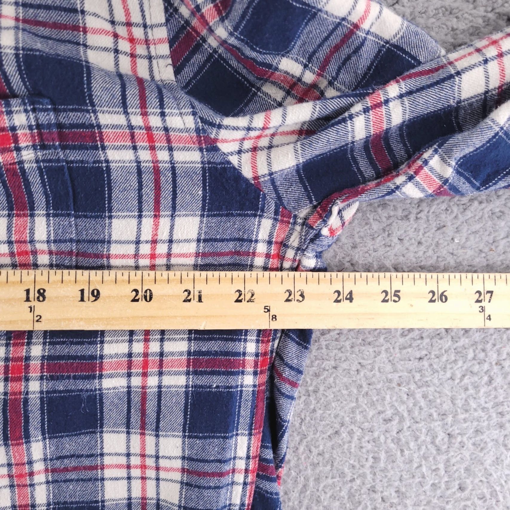 H&M H&M Logg Shirt XL Slim Blue Flannel Button-Up Long Sleeve Mens Casual Cotton Size US XL / EU 56 / 4 - 5 Thumbnail