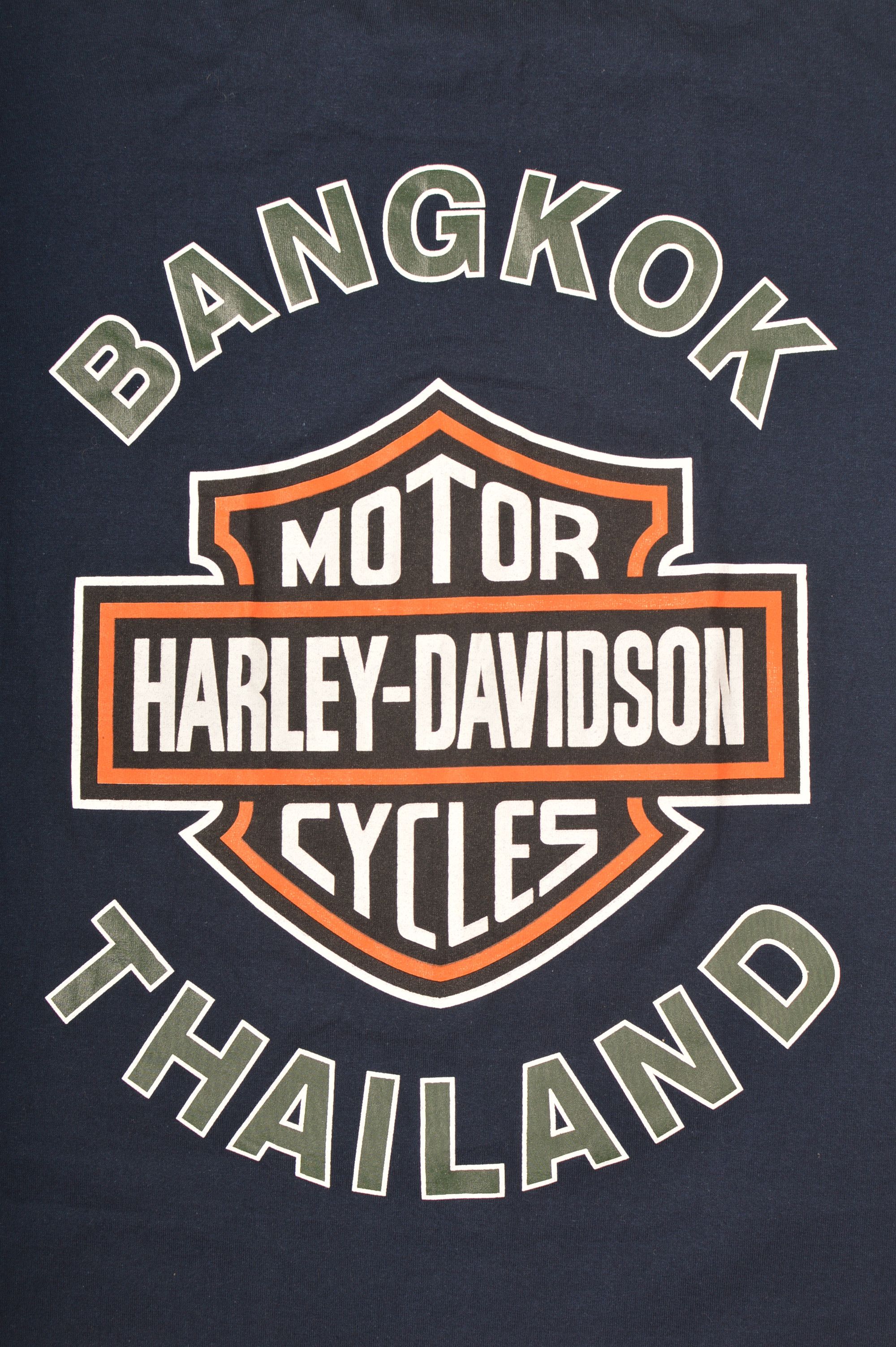 Harley Davidson × Vintage Duxtex Harley Davidson Bangkok Thailand Vintage T-Shirt Size US L / EU 52-54 / 3 - 6 Thumbnail