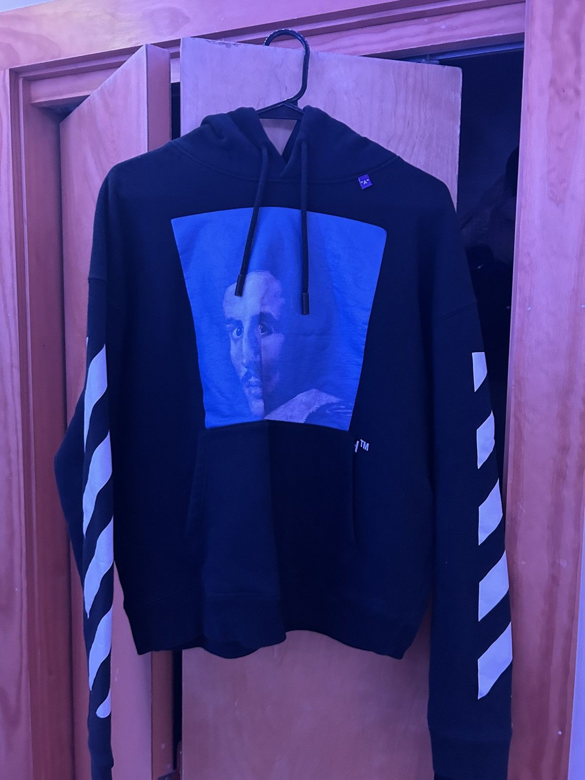 image of Off White Bernini Hoodie in Black, Men's (Size Large)