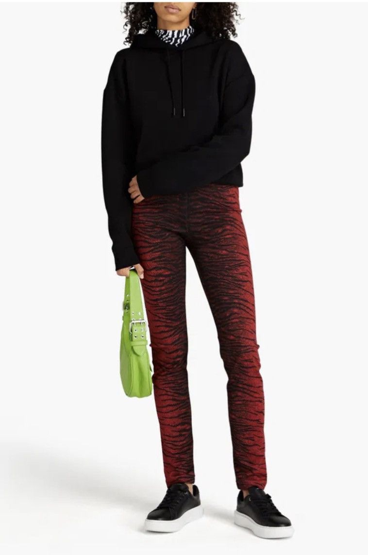 H&M × Kenzo Kenzo Paris Zebra Printed Wool Zip Leggings Pants Trousers Size US 27 - 3 Thumbnail