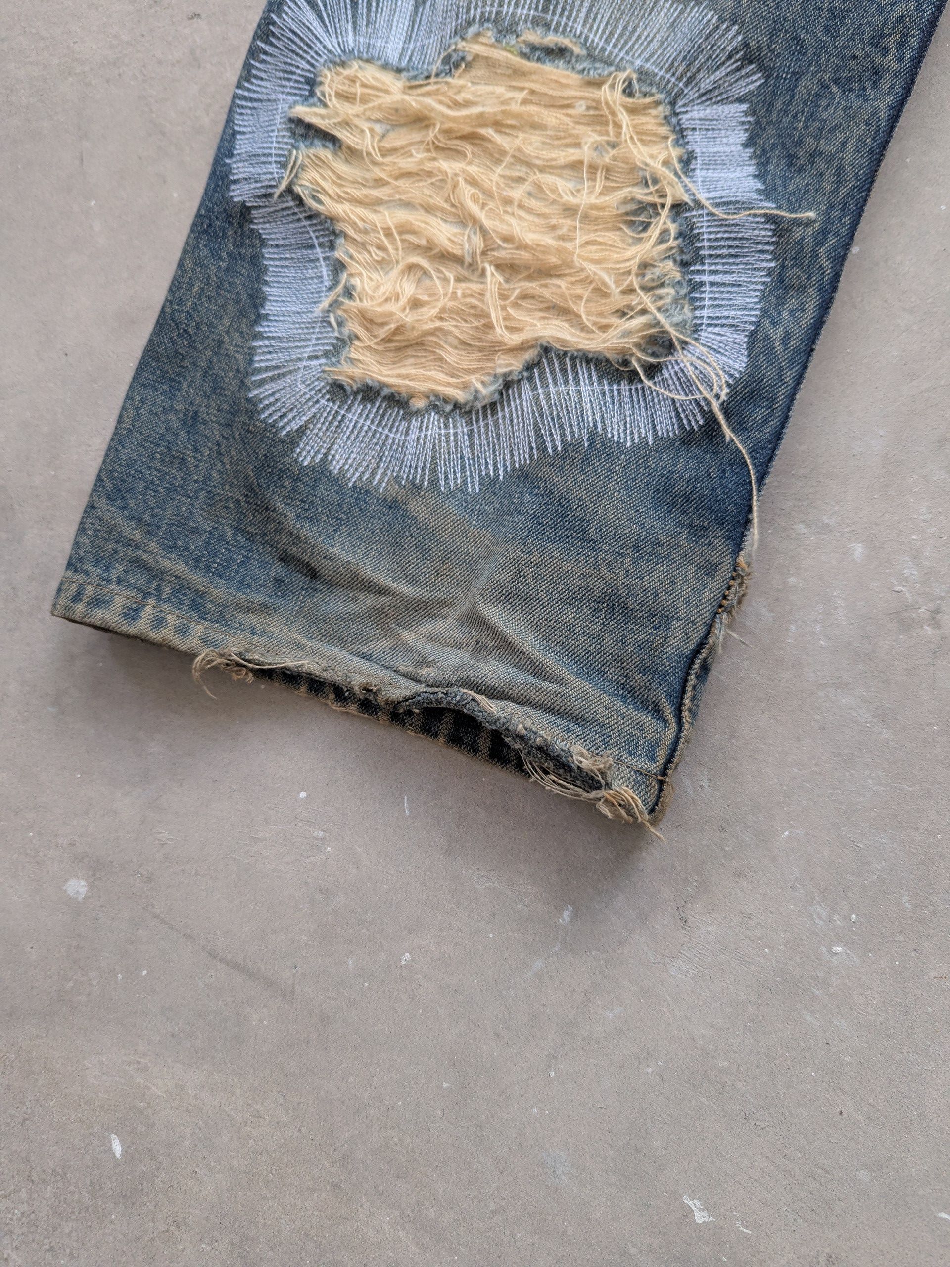 Sugar Cane × Vintage Vintage 90s Sugar Cane Selvedge Distressed Denim Size US 34 / EU 50 - 21 Thumbnail