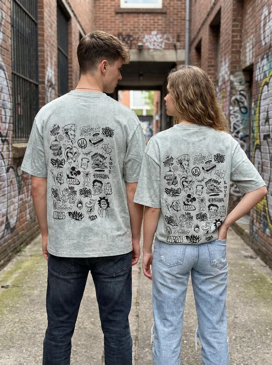 Other Oversize Graphic T-Shirt | Streetwear Art Print | Unisex Size US M / EU 48-50 / 2 - 1 Thumbnail