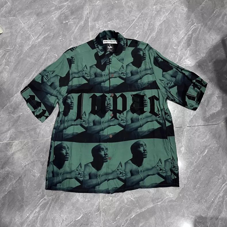 Wacko Maria Wacko Maria 2PAC Guilty Party Black-Green Figure Chat Bubb Size US XL / EU 56 / 4 - 1 Thumbnail