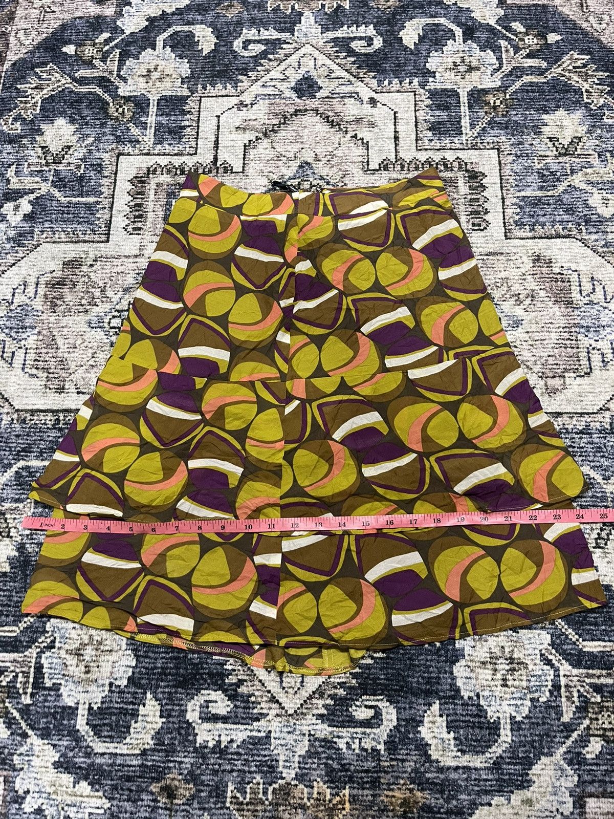 Vintage × Yohji Yamamoto Vintage Yohji Yamamoto Ined Full Printed Skirt Size 26" / US 2 / IT 38 - 13 Thumbnail