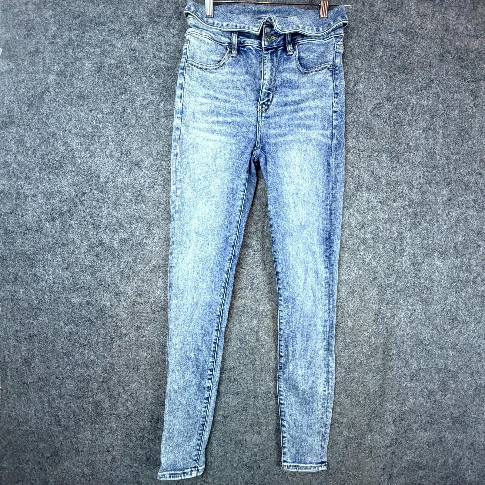 American Eagle Outfitters American Eagle Next Level Jeans Womens 4 Fold Over Waist Size 26" / US 2 / IT 38 - 1 Thumbnail