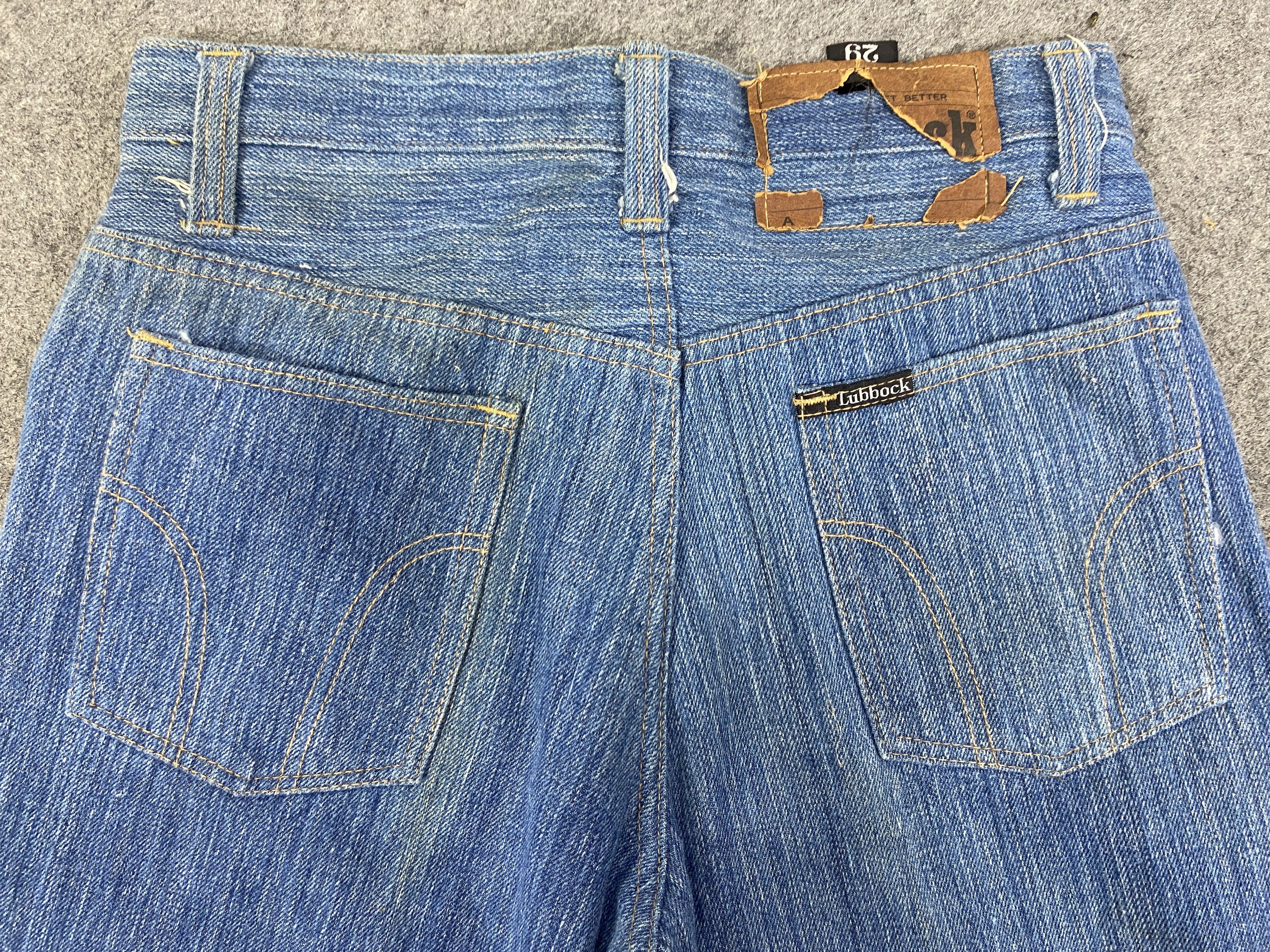 Japanese Brand Blue Vintage Lubbock Flare Denim Jeans 28x28.5 - JN3363 Size US 28 / EU 44 - 4 Thumbnail