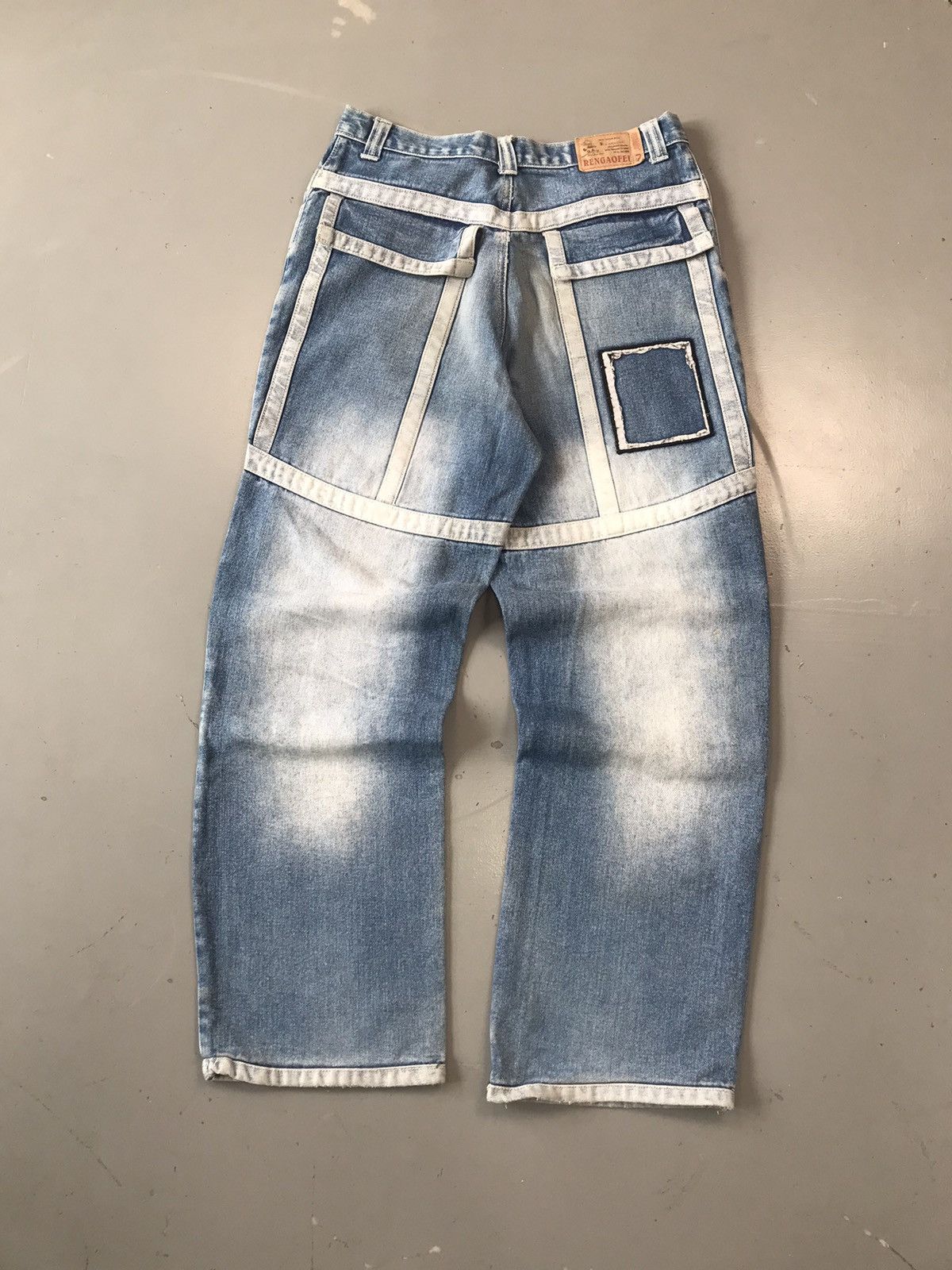 Vintage Crazy vintage big pocket Rengaofei denim Size US 30 / EU 46 - 7 Thumbnail