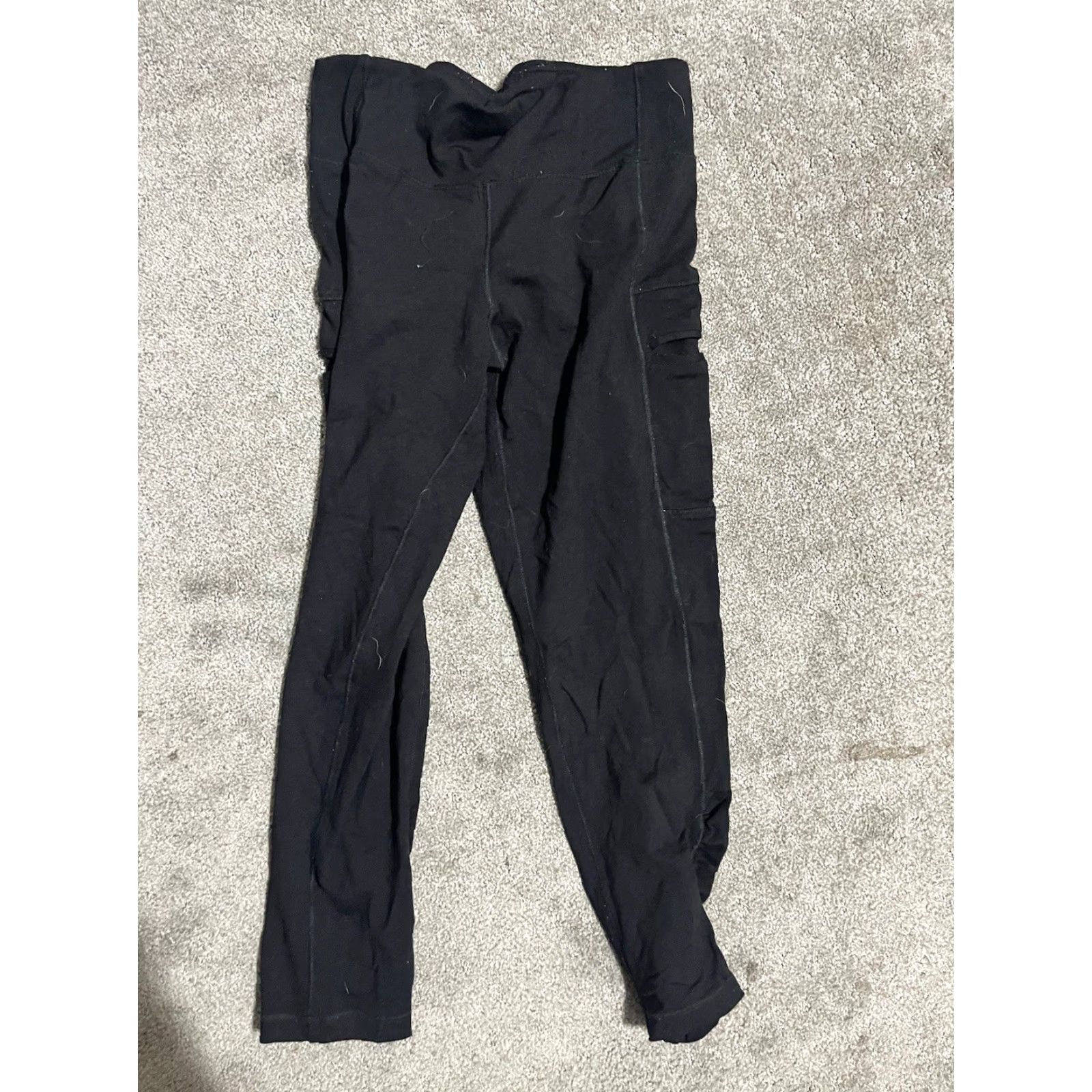 Calvin Klein Calvin Klein Performance Capris Womens M Black Leggings Logo Spellout Quick Dry Policy? Size 32" / US 10 / IT 46 - 3 Thumbnail