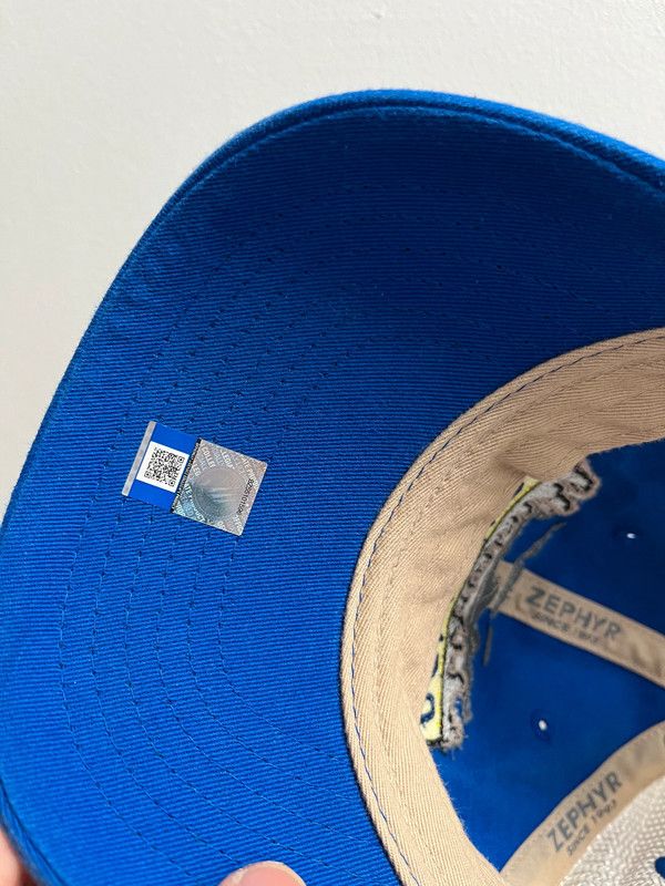 Zephyr Delaware Blue Hens Logo Embroidery Snapback Trucker Cap Size ONE SIZE - 6 Thumbnail