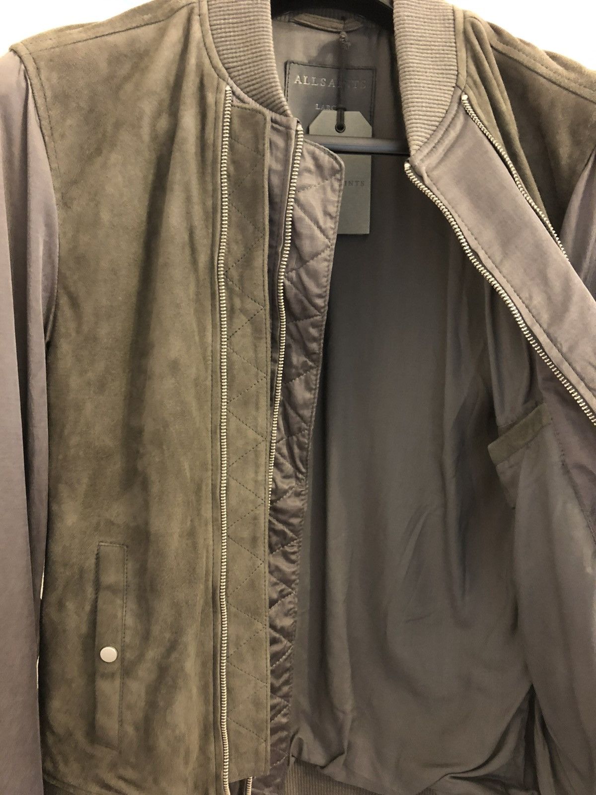 Allsaints Allsaints suede leather bomber jacket Size US L / EU 52-54 / 3 - 4 Thumbnail
