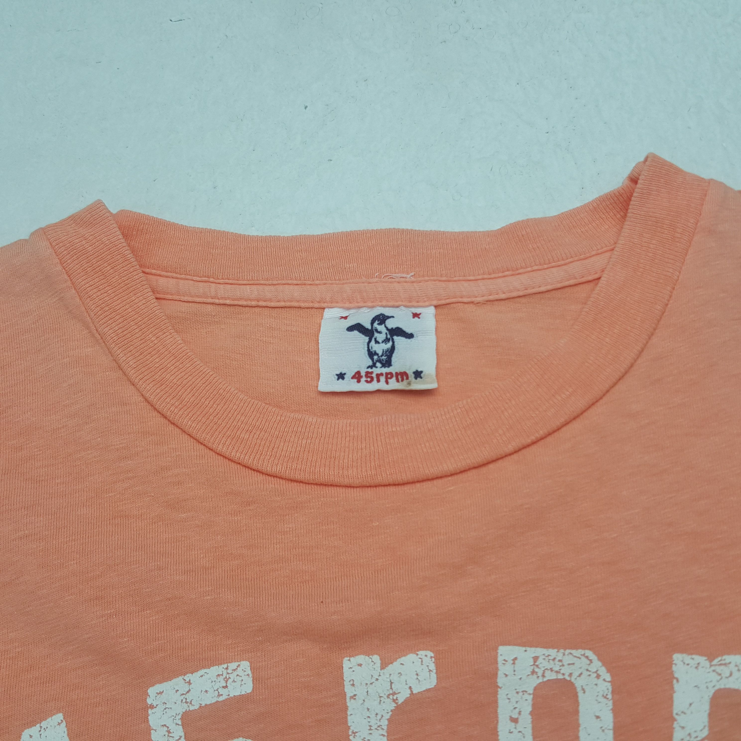 45rpm Vintage 45rpm Spell Out Tshirt Size US S / EU 44-46 / 1 - 4 Thumbnail