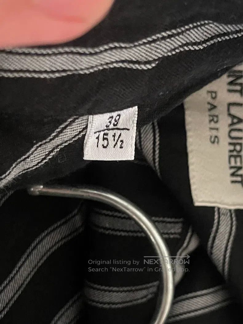 Saint Laurent Paris Saint Laurent Paris size 39 Striped Shirt Size US L / EU 52-54 / 3 - 5 Thumbnail