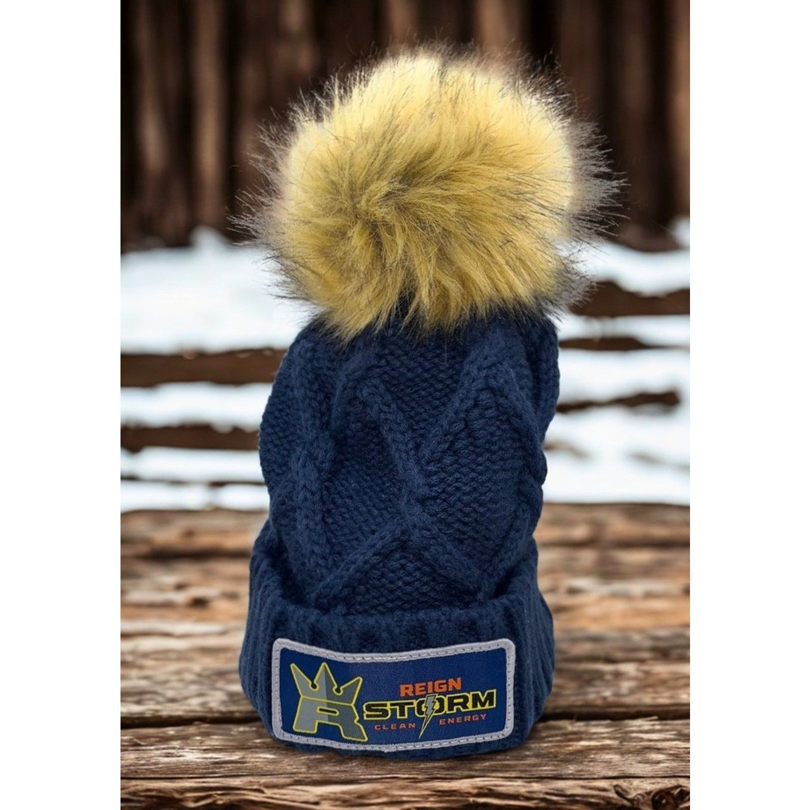 New Era Reign Storm New Era Beanie Pom Hat Women Knit Monster Energy Size ONE SIZE - 7 Thumbnail