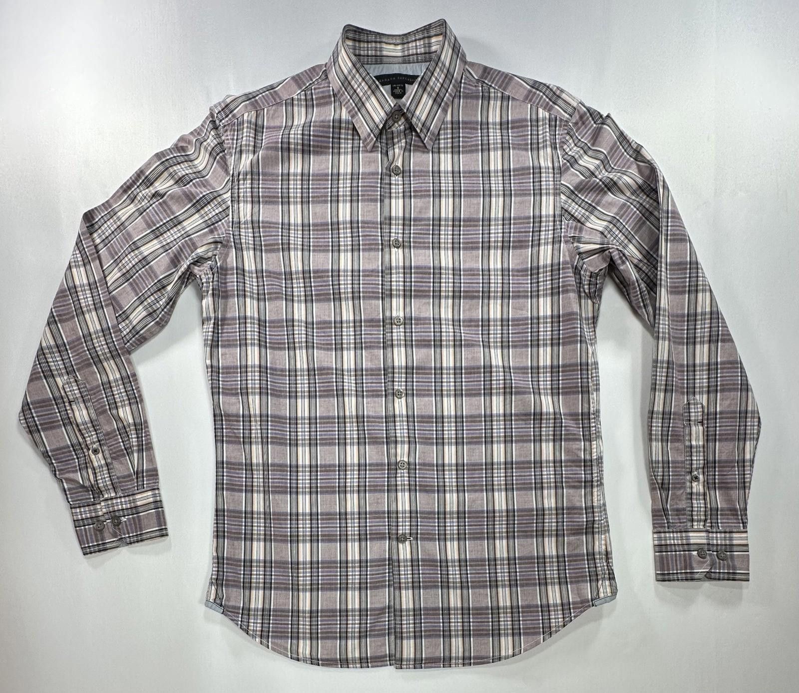 Banana Republic Banana Republic Cotton Brown Plaid Button Up Shirt Mens S Size US S / EU 44-46 / 1 - 1 Thumbnail